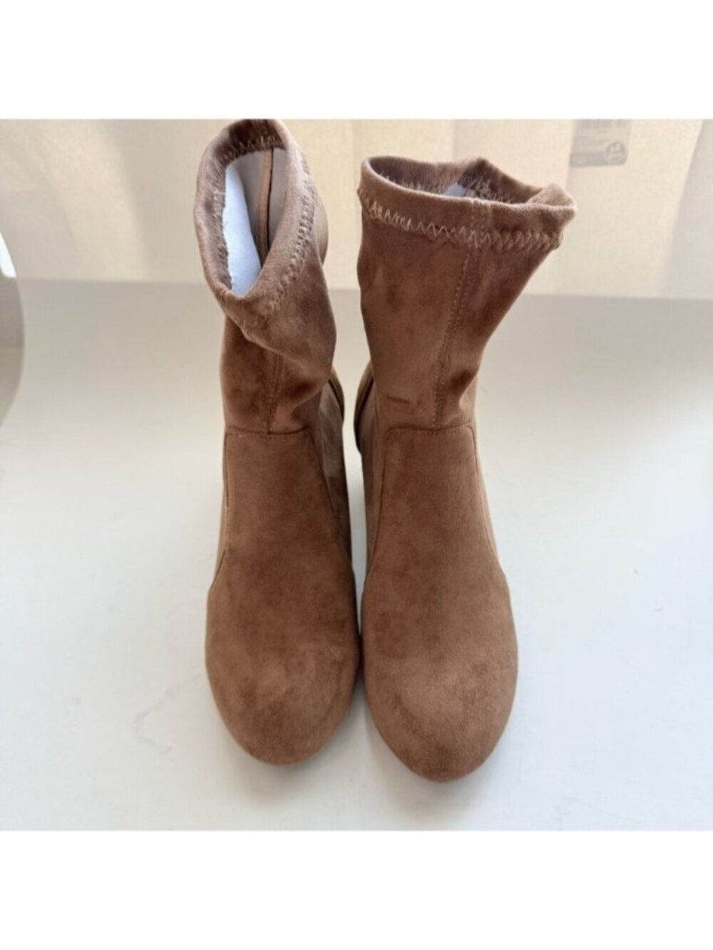 Womens Size 8 Boots FOWT Suede Khaki